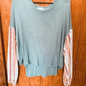 Altar’d State Waffle Long Sleeve